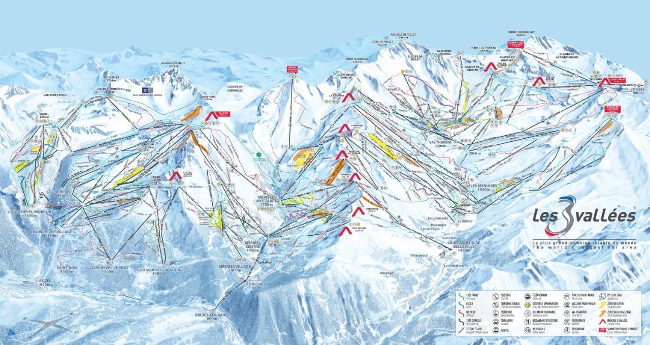 La Tania La Saboia Sleep 8 Private Sauna Lounge Dining 2 Bathrooms Kitchen 2 Balconies Ski In Out Eksteriør billede