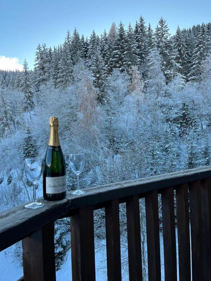 La Tania La Saboia Sleep 8 Private Sauna Lounge Dining 2 Bathrooms Kitchen 2 Balconies Ski In Out Eksteriør billede